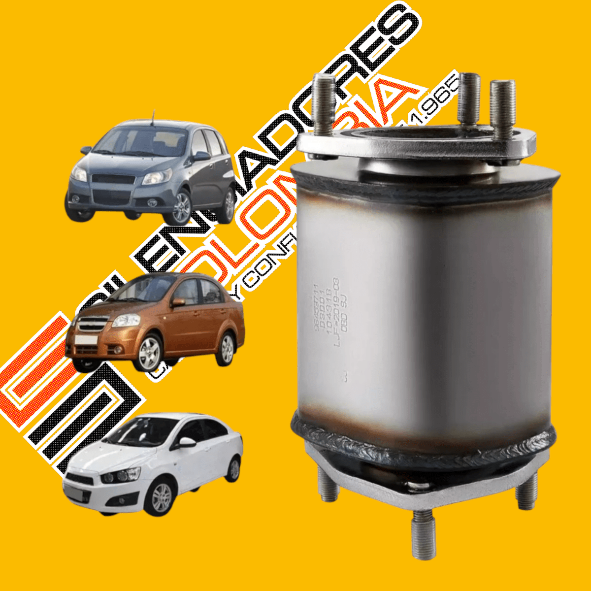 Catalizador Chevrolet Aveo - SILENCIADORES COLOMBIA